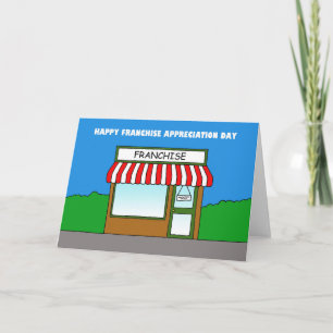 Franchise Appreciation Day Cartoon Business Kaart