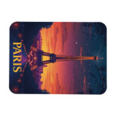 Francia Paris Torre Eiffel nocturna Magneet (Horizontaal)