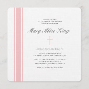 Francine baptism-uitnodiging kaart