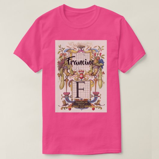 Francine  en modern t-shirt (Design voorkant)