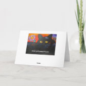 Francis aime Fleurs Chat Carte de voeux d'annivers (Dos)