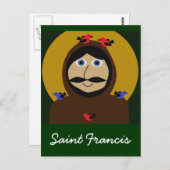 Francis en de vogels briefkaart (Voorkant / Achterkant)