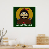 Francis en de vogels poster (Keuken)