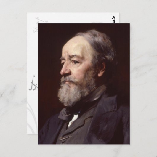 Francis Frank Holl Portrait briefkaart (Voorkant / Achterkant)