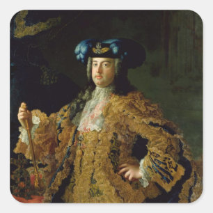 Francis I Heilige Roman Emperor en echtgenoot Vierkante Sticker