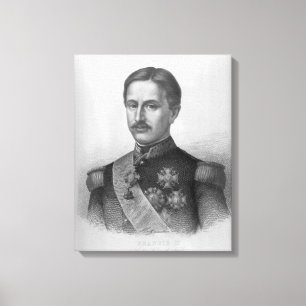 Francis II van de twee Siciliaanse eilanden Canvas Afdruk