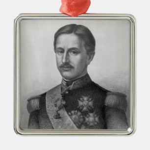 Francis II van de twee Siciliaanse eilanden Metalen Ornament