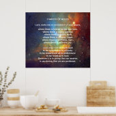 Francis of Assisi gebed Poster (Keuken)