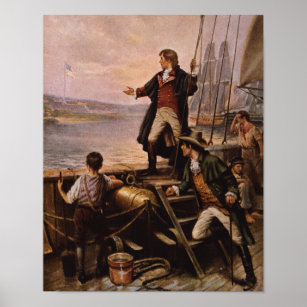 Francis Scott Key - Star Spangled Banner Painting Poster