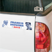 Francis Snowden 2016 bumpersticker (Op Truck)