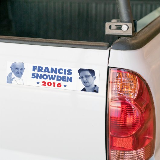 Francis Snowden 2016 bumpersticker (Op Truck)