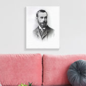 Francis Thompson, gegraveerd door Emery Walker, 18 Canvas Afdruk (Insitu (Woonkamer))