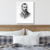 Francis Thompson, gegraveerd door Emery Walker, 18 Canvas Afdruk (Insitu (Slaapkamer))