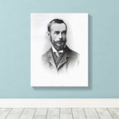 Francis Thompson, gegraveerd door Emery Walker, 18 Canvas Afdruk (Insitu (Houten vloer))