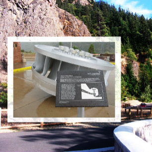 Francis Turbine Wheel, Flaming Gorge Dam, Utah Briefkaart