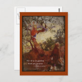 Francis van Assisi Kneeling Briefkaart (Voorkant / Achterkant)