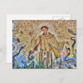 Francis van Assisi Mosaic Briefkaart (Voorkant / Achterkant)