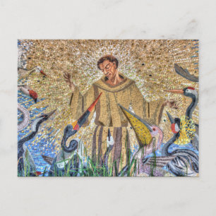 Francis van Assisi Mosaic Briefkaart