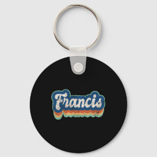 Francis Voornaam Jongen  Stijl 70s 80s Perso Sleutelhanger