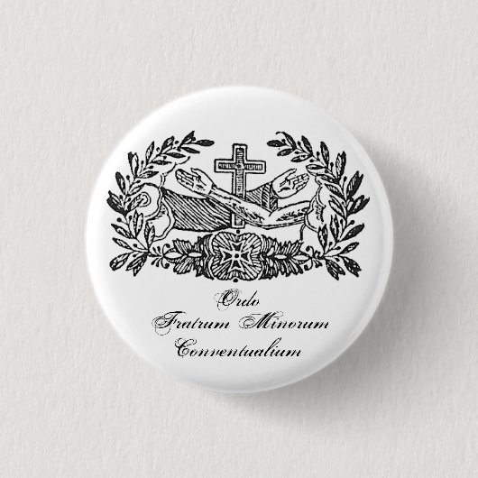 Franciscan Order Ronde Button 3,2 Cm (Voorkant)