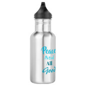 Franciscan Peace and All Good Water Bottle Waterfles (Rechts)