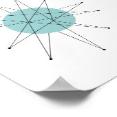 Franciscan Starburst Mid Century Atomic Poster (Hoek)