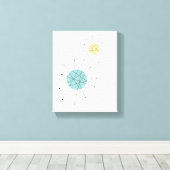 Franciscan Starburst Mid Century Modern Canvas (Insitu (Houten vloer))