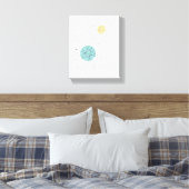 Franciscan Starburst Mid Century Modern Canvas Afdruk (Insitu (Slaapkamer))