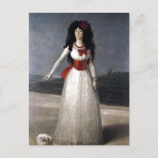 Francisco de Goya Espa?ol: Duquesa de Alba 1795 Te Briefkaart (Voorkant)