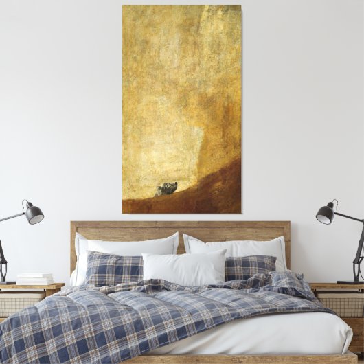 Francisco Goya - De hond Canvas Afdruk (Insitu (Slaapkamer))