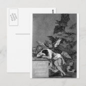Francisco Goya - Slaap van rede produceert monster Briefkaart (Voorkant / Achterkant)