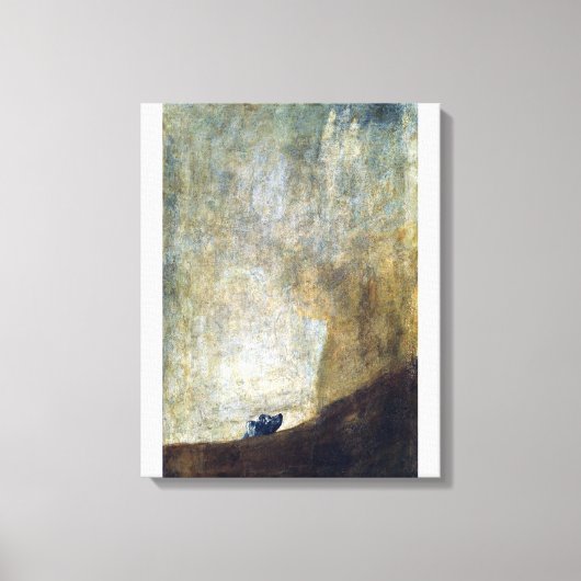 Francisco Goya The Dog Canvas Afdruk (Voorkant)
