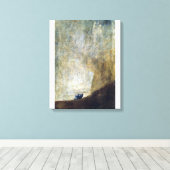 Francisco Goya The Dog Canvas Afdruk (Insitu (Houten vloer))