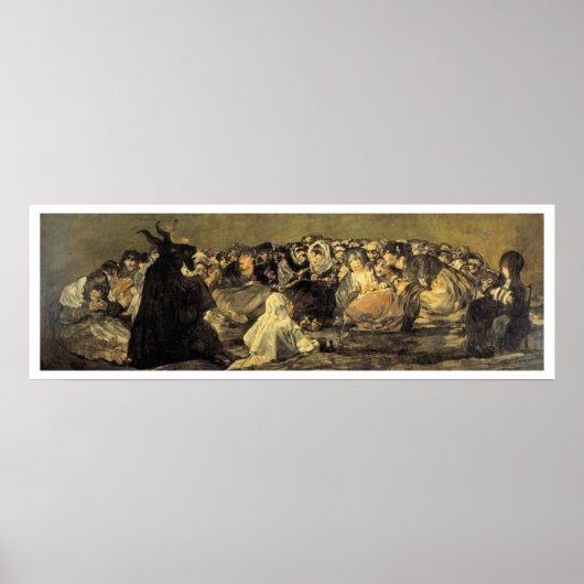 Francisco Goya's Witches Sabbat Poster (Voorkant)