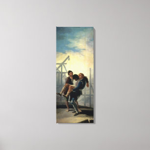 Francisco Jose de Goya y Lucientes De gewonde M Canvas Afdruk