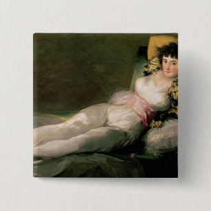 Francisco Jose de Goya y Lucientes   De kleding M Vierkante Button 5,1 Cm