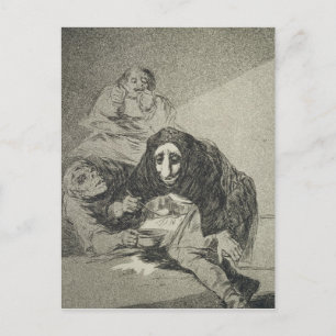 Francisco Jose de Goya y Lucientes   De shameface Briefkaart