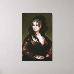 Francisco Jose de Goya y Lucientes Dona Isabel d Canvas Afdruk