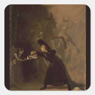 Francisco Jose de Goya y Lucientes   El Hechizado Vierkante Sticker
