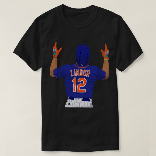Francisco Lindor 12 Sticker T-shirt (Design voorkant)