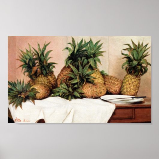 Francisco Oller Pineappples Poster (Voorkant)