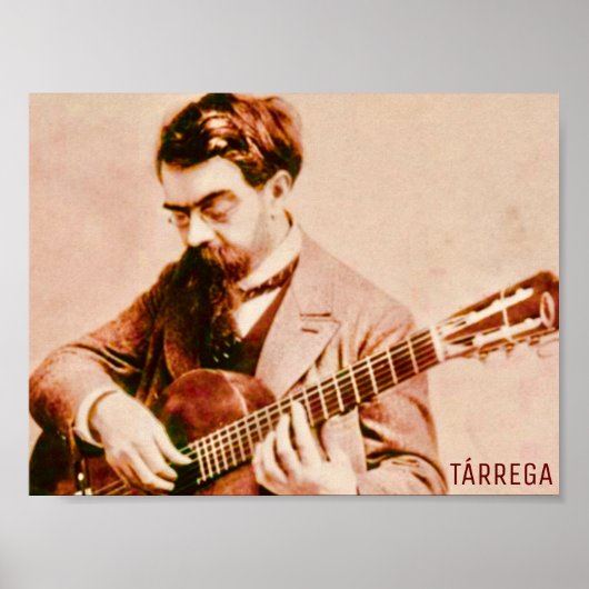 Francisco Tárrega Poster (Voorkant)