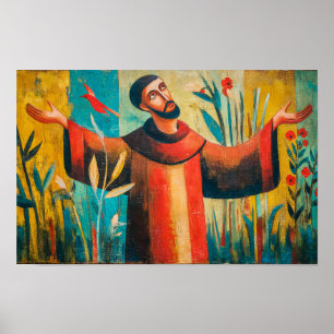 Franciscus in de lof van de schepping poster