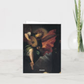 Franciscus van Assisi met engelmuziek Notitiekaartje (Achterkant)