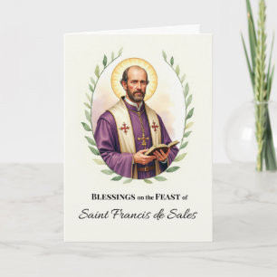 Franciscus van Sales-feestdagzegeningen Kaart