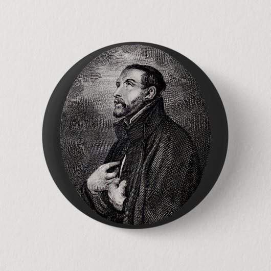 Franciscus Xaverius Ronde Button 5,7 Cm (Voorkant)