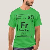 Francium Element (zwart) T-shirt (Voorkant)