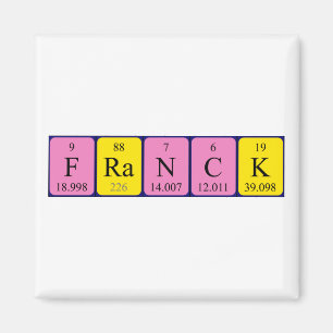 Franck periodieke lijstnaam magnet magneet