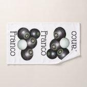 Franco Name with Lawn Bowls Design, Handdoek (Handdoek)