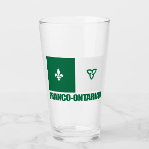 Franco-Ontariaanse vlag Glas